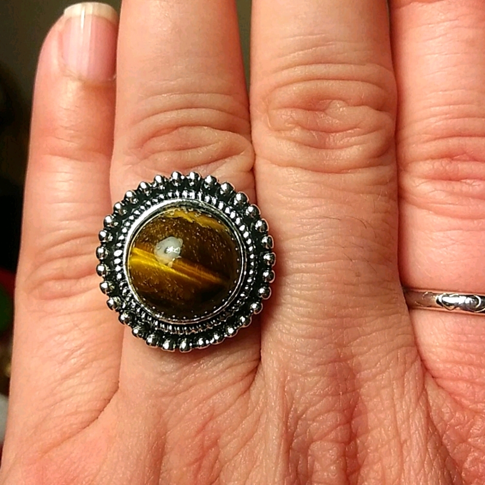 Tiger Eye Ring.